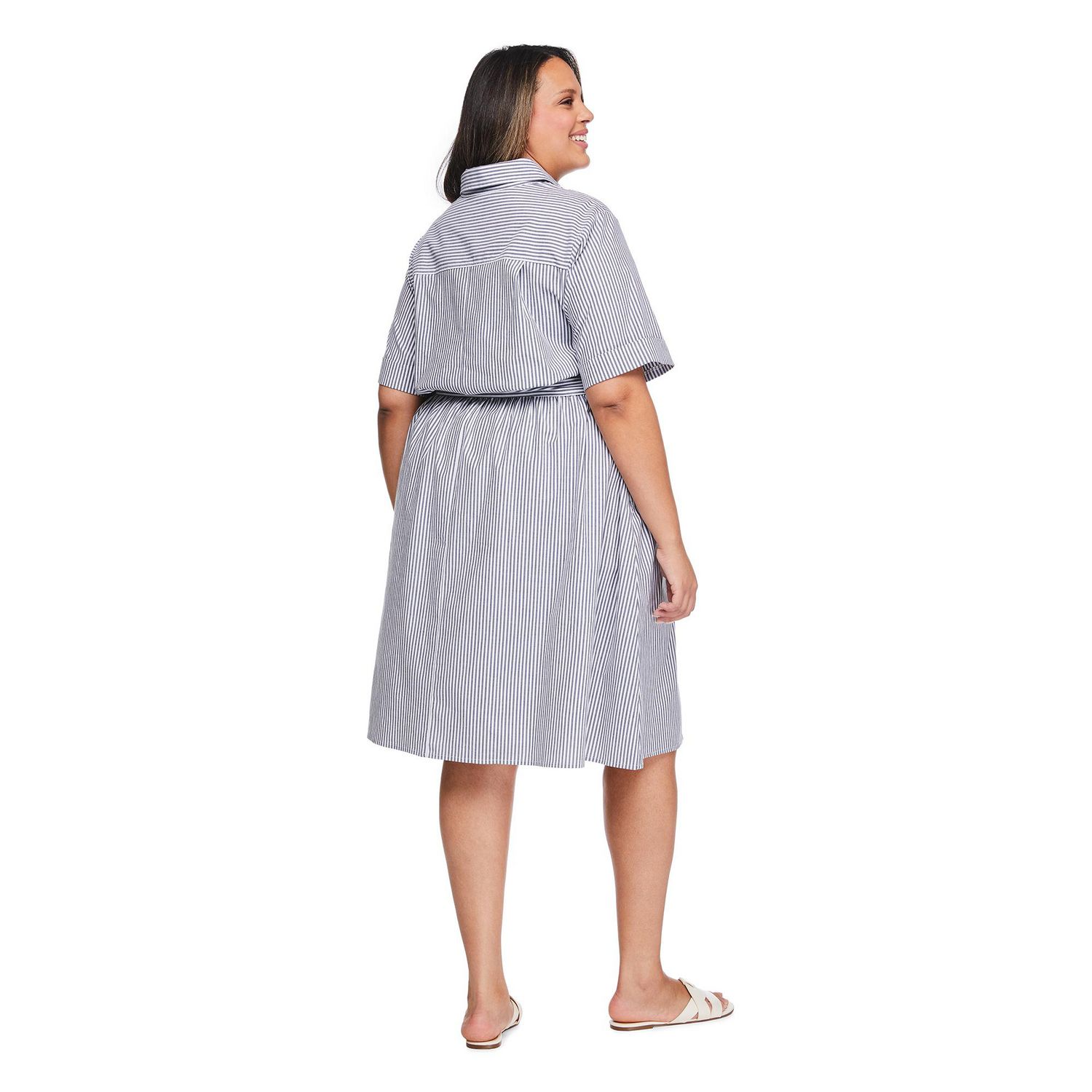 Robe chemise mi-longue Lane Bryant Plus pour femmes