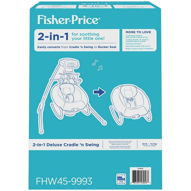 Fisher price Balancelle compacte 2-en-1 et siège bébé pas cher 