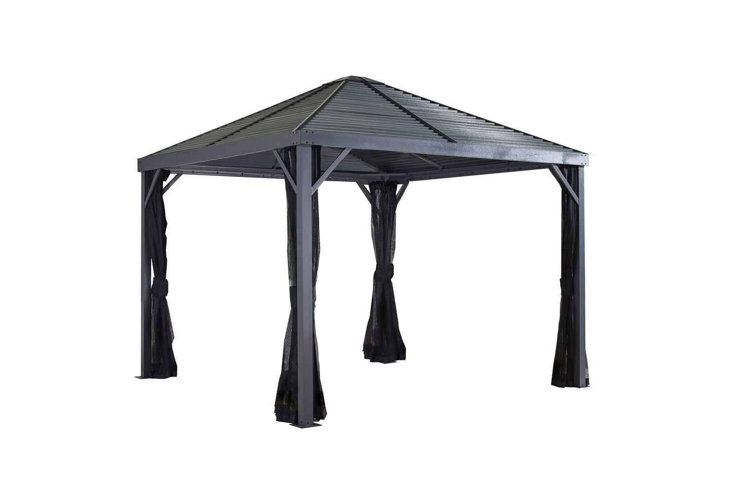 Sojag Sanibel 8 x8 Dark Grey Sun Shelter Walmart