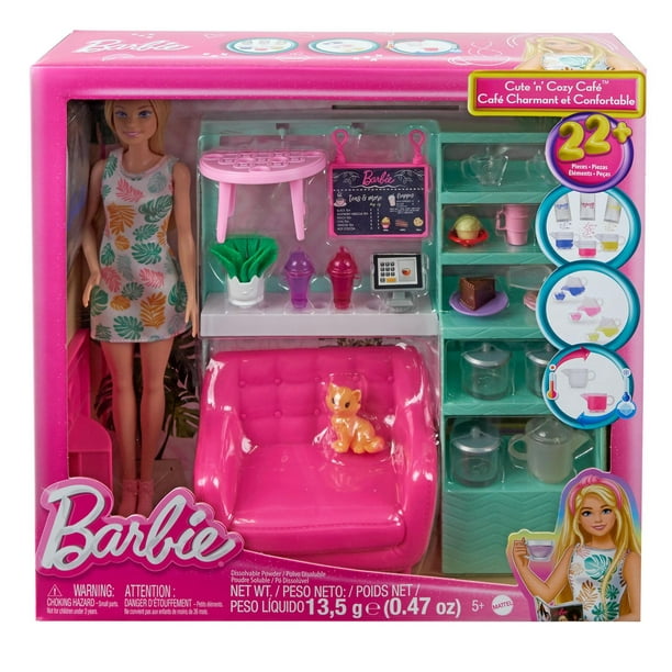 Barbie - Meubles et accessoires assortis - Poupées