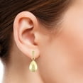 thumbnail image 3 of Quintessential 10kt Yellow Faceted Teardrop Stud Earring, 3 of 3