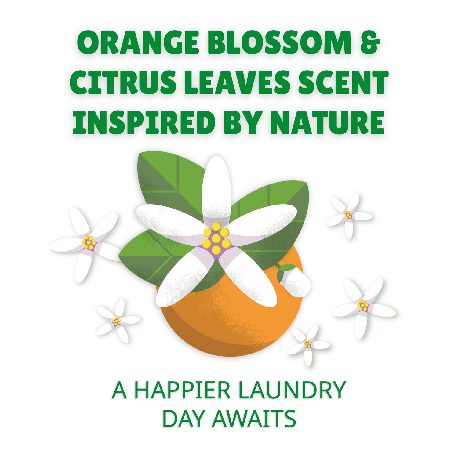 Botanical Origin Laundry Detergent Orange Blossom & Citrus Leaves 900ml 