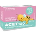 thumbnail image 1 of ACET 120mg – Acetaminophen Suppositories USP, 1 of 1