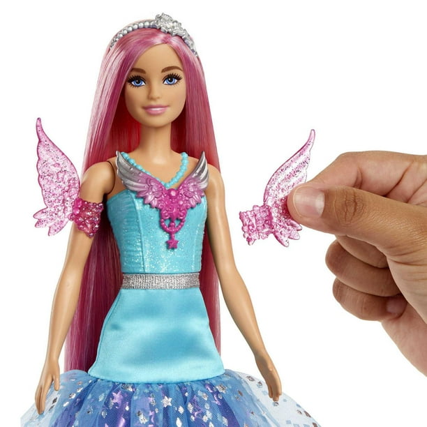 Barbie-A Touch of Magic-Malibu-Poupée avec 2 animaux féeriques Âges 3+
