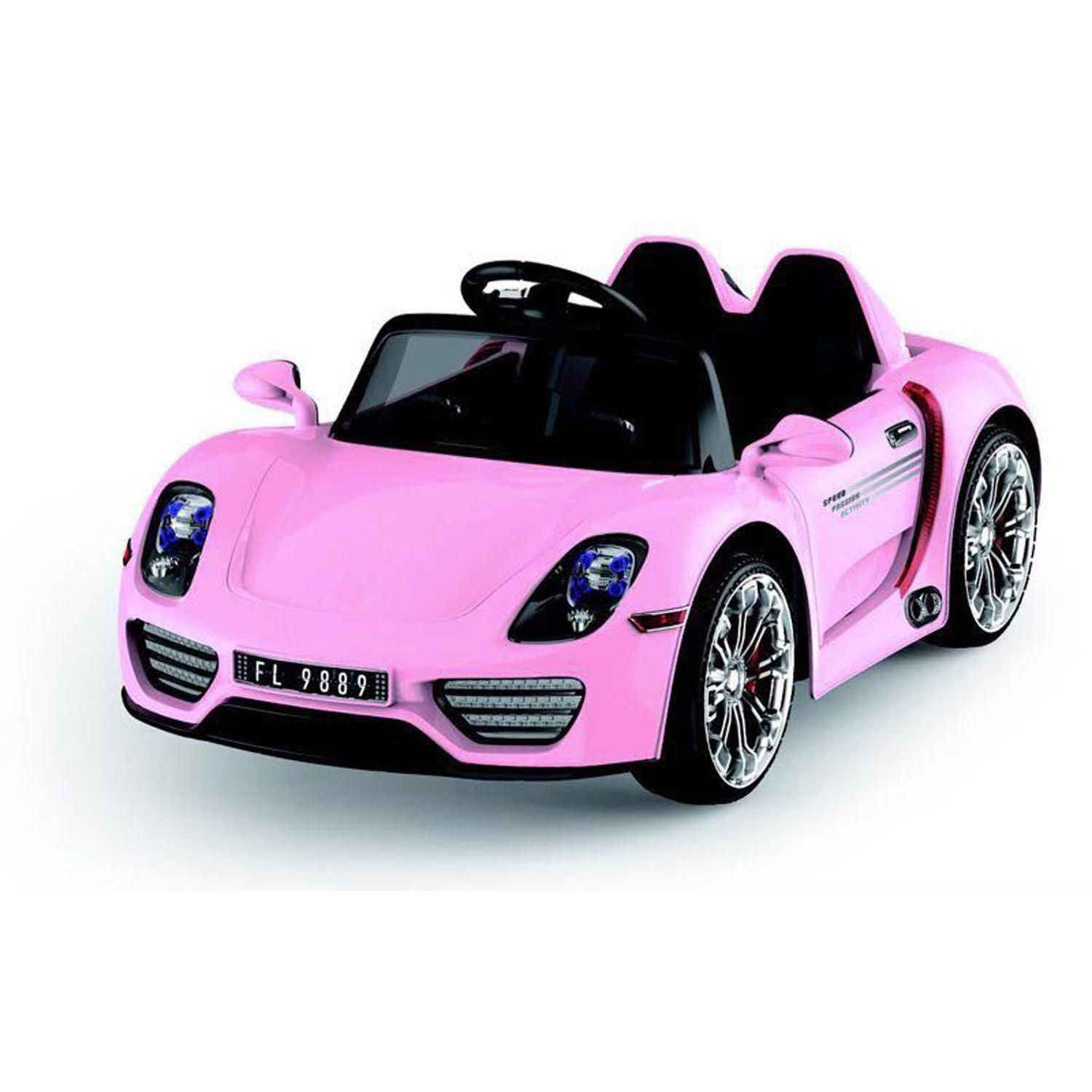 pink ride in car