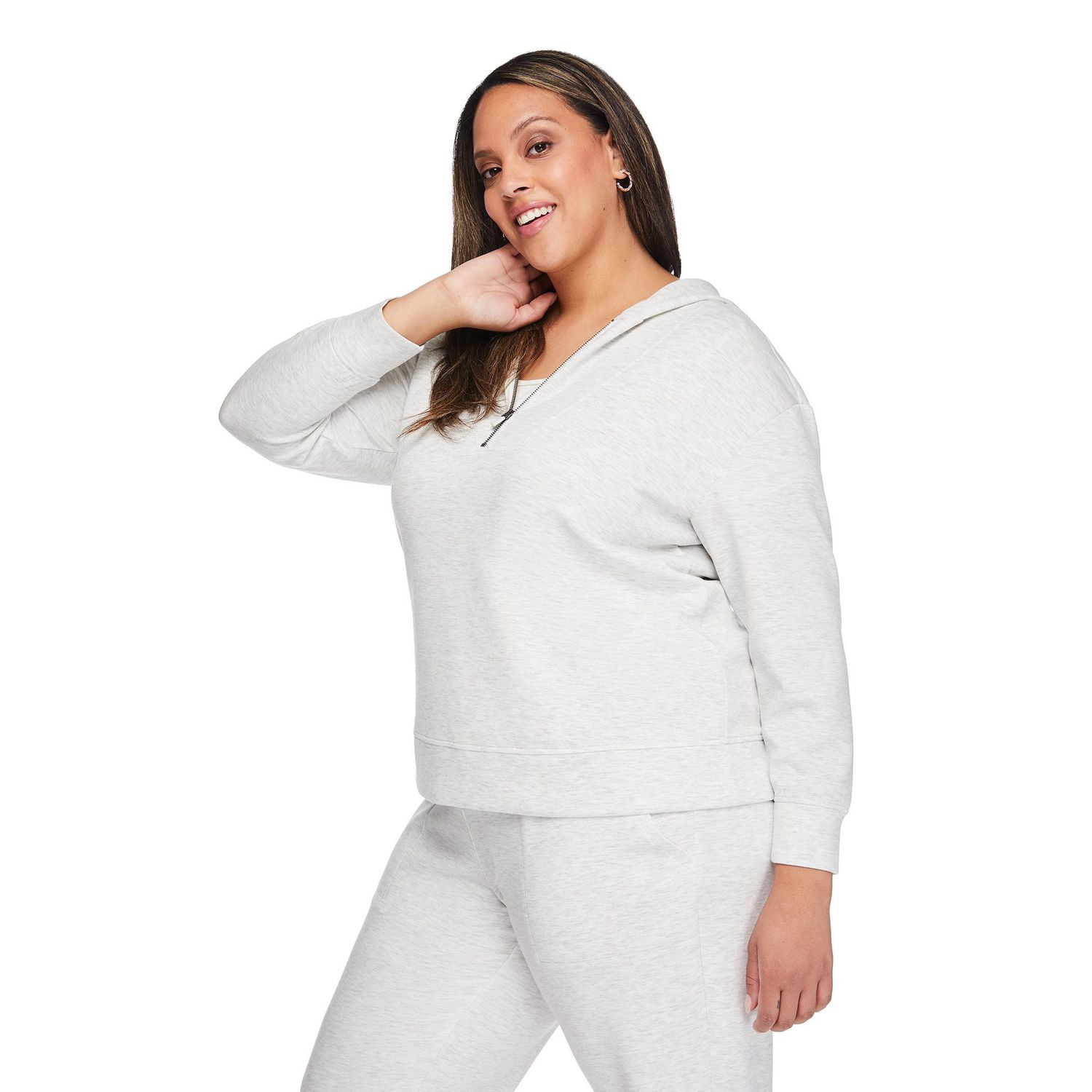 Lane Bryant Women's Plus Quarter Zip Hoodie