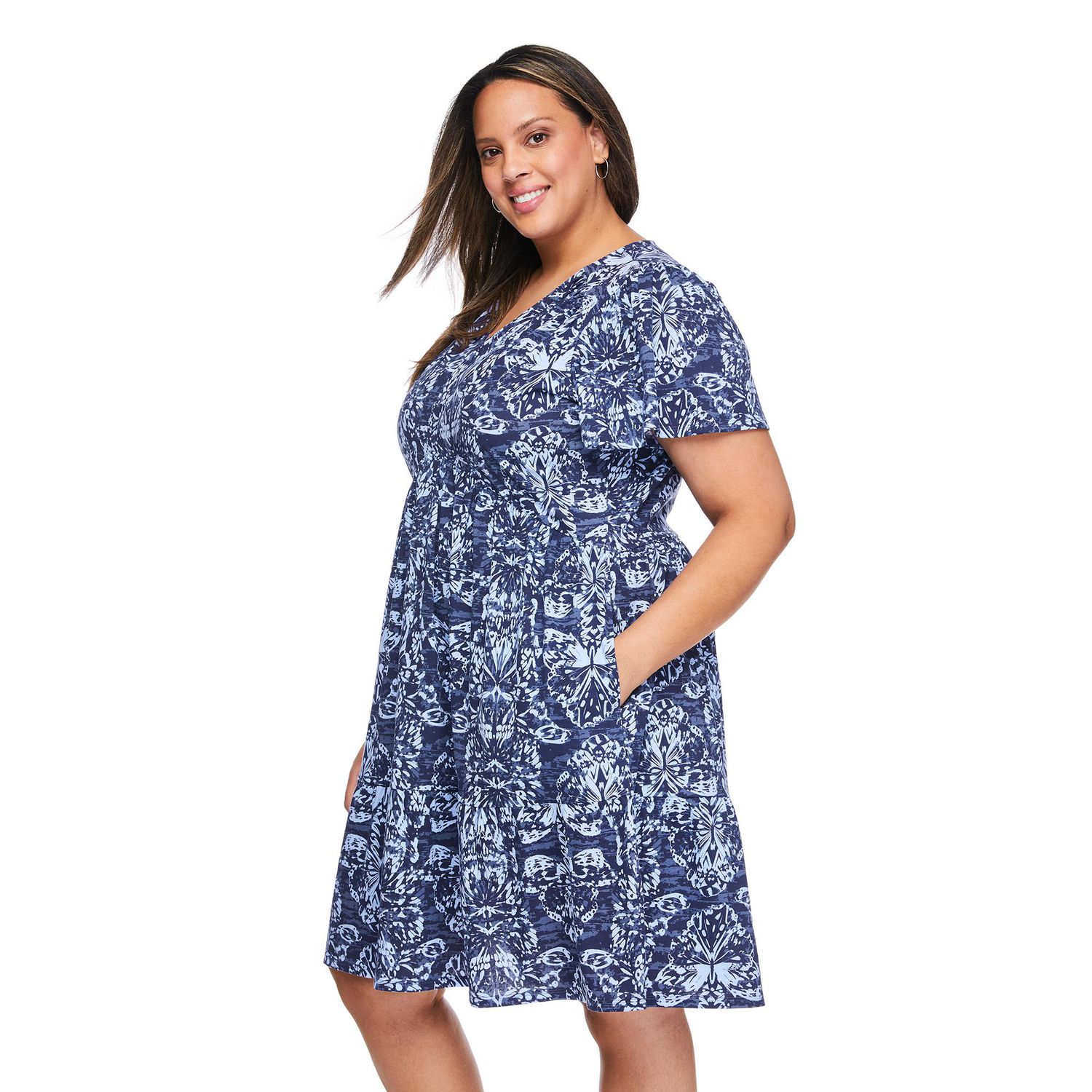Robe t-shirt imprimée Lane Bryant Plus pour femmes