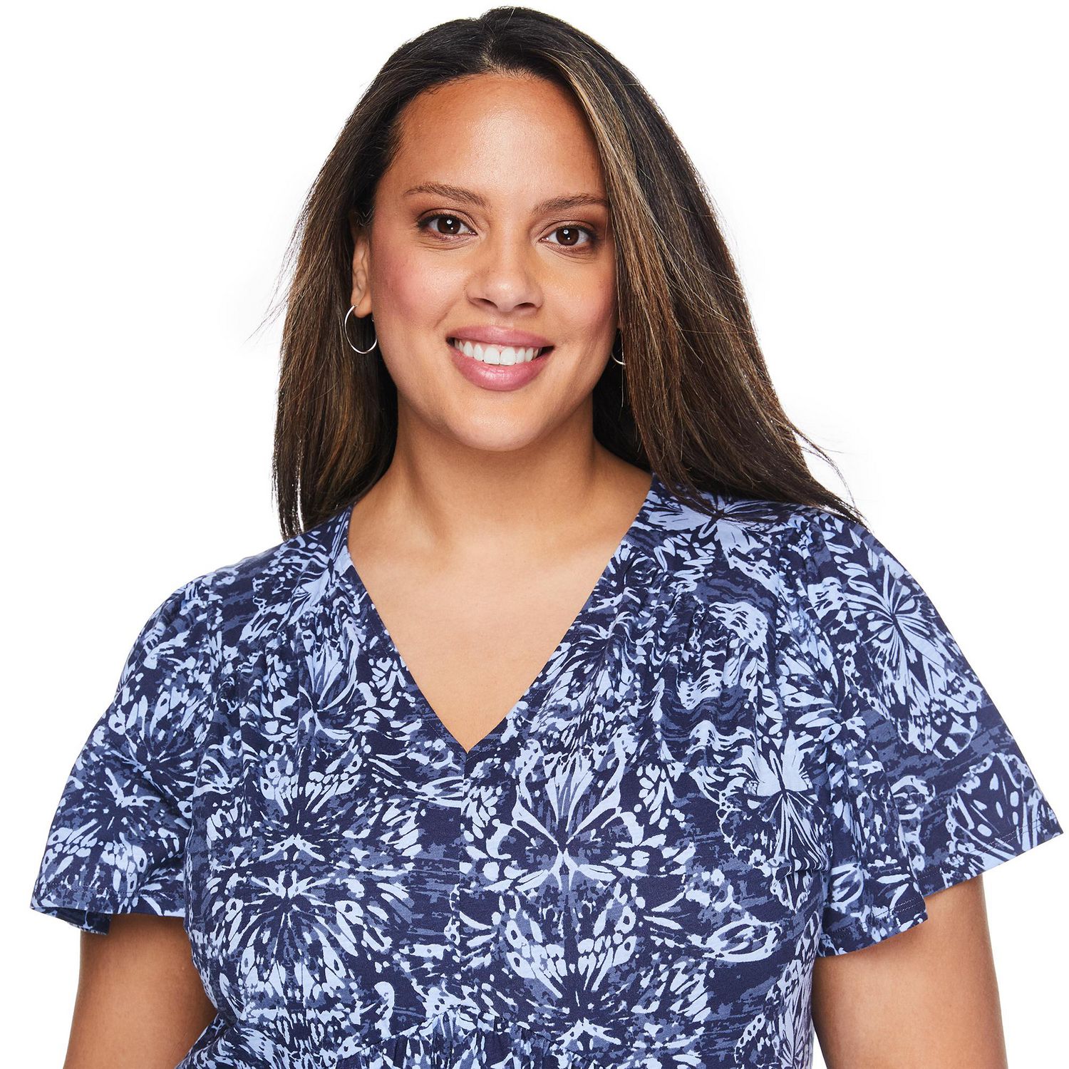 Robe t-shirt imprimée Lane Bryant Plus pour femmes