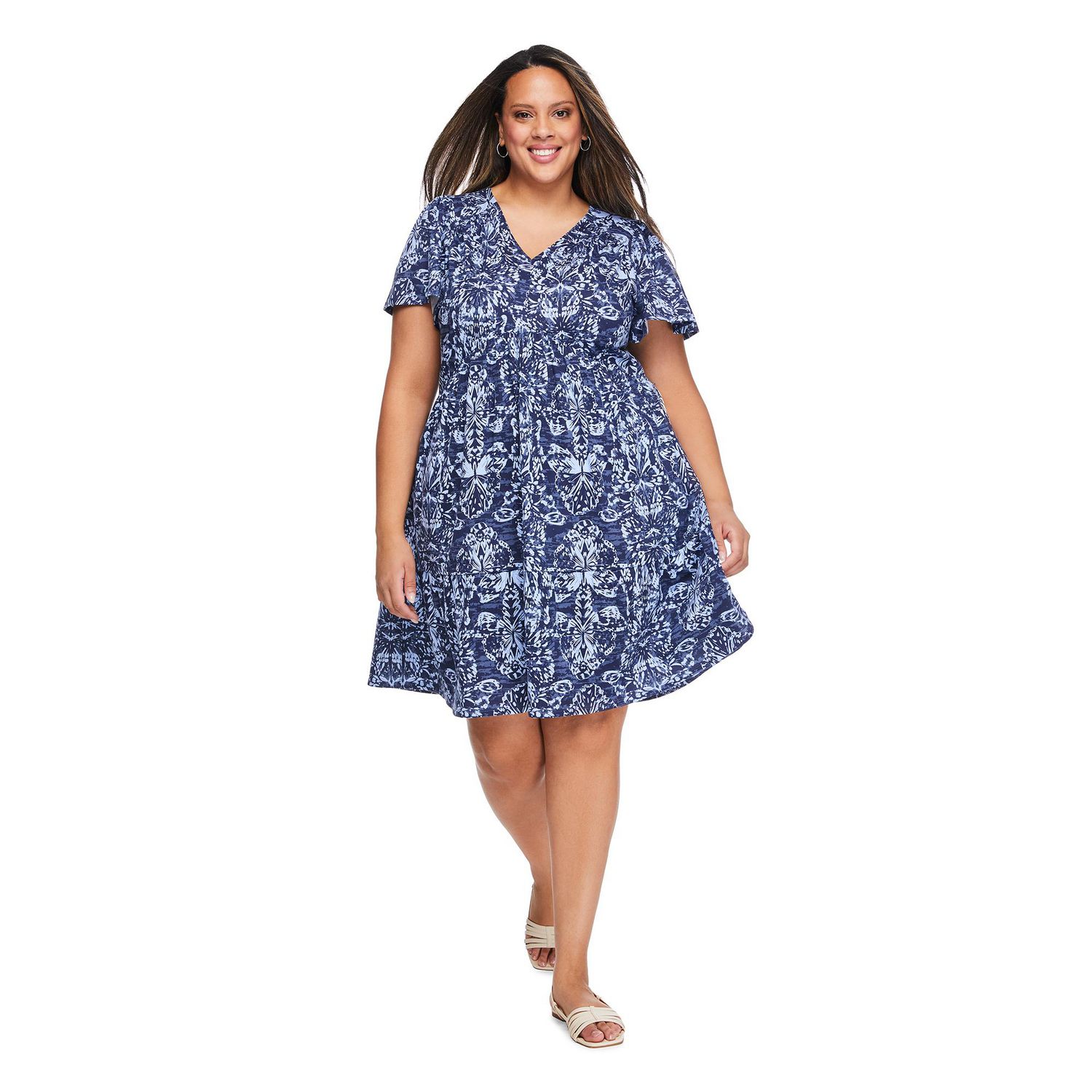 Robe t-shirt imprimée Lane Bryant Plus pour femmes