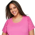 thumbnail image 4 of Lane Bryant Women's Plus Eyelet Sleeve Top, 4 of 6