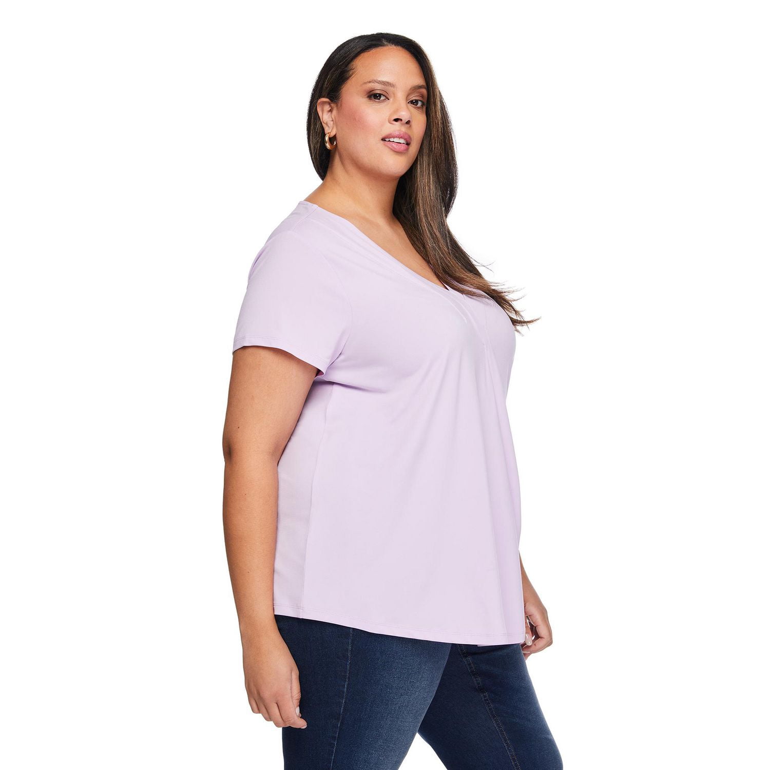 Lane Bryant Women's Plus Pleated Top