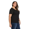 thumbnail image 2 of Lane Bryant Women's Plus Eyelet Sleeve Top, 2 of 6