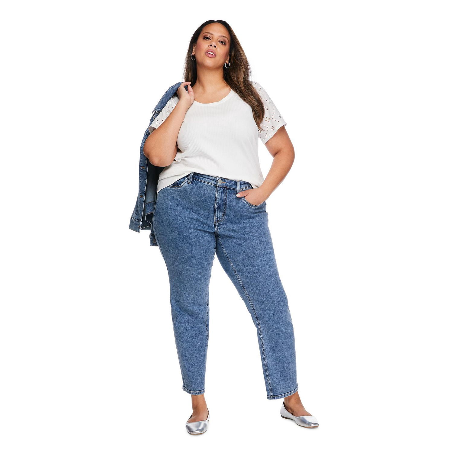 Haut à manches avec œillets Lane Bryant Plus pour femmes