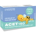 thumbnail image 1 of ACET 160mg – Acetaminophen Suppositories USP, 1 of 1