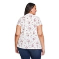 thumbnail image 3 of Lane Bryant Women's Plus Printed Pleated Top, 3 of 6