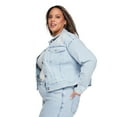 thumbnail image 2 of Lane Bryant Women's Plus Floral Denim Jacket, 2 of 6