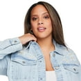 thumbnail image 4 of Lane Bryant Women's Plus Floral Denim Jacket, 4 of 6