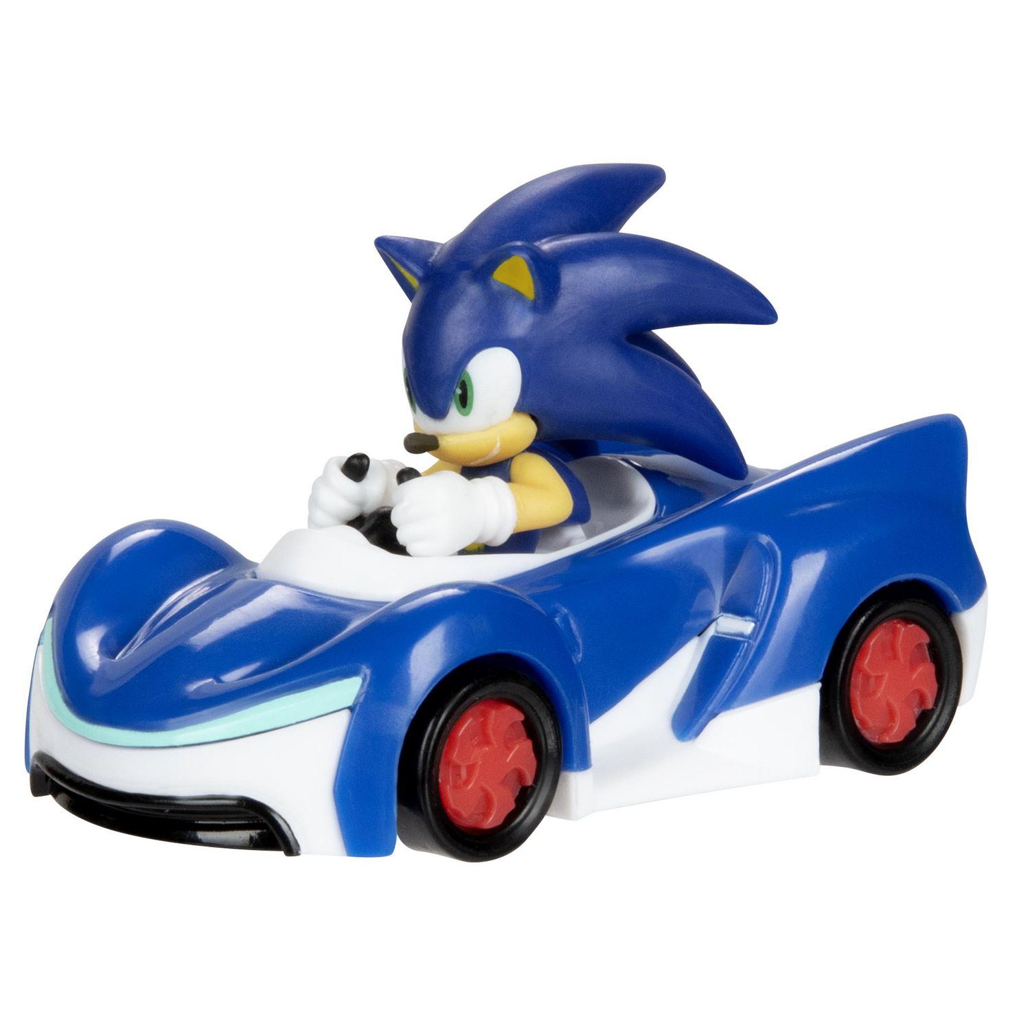 Jeu Figurine Sonic Personnage Sonic Avec Auto Voiture pour Enfants