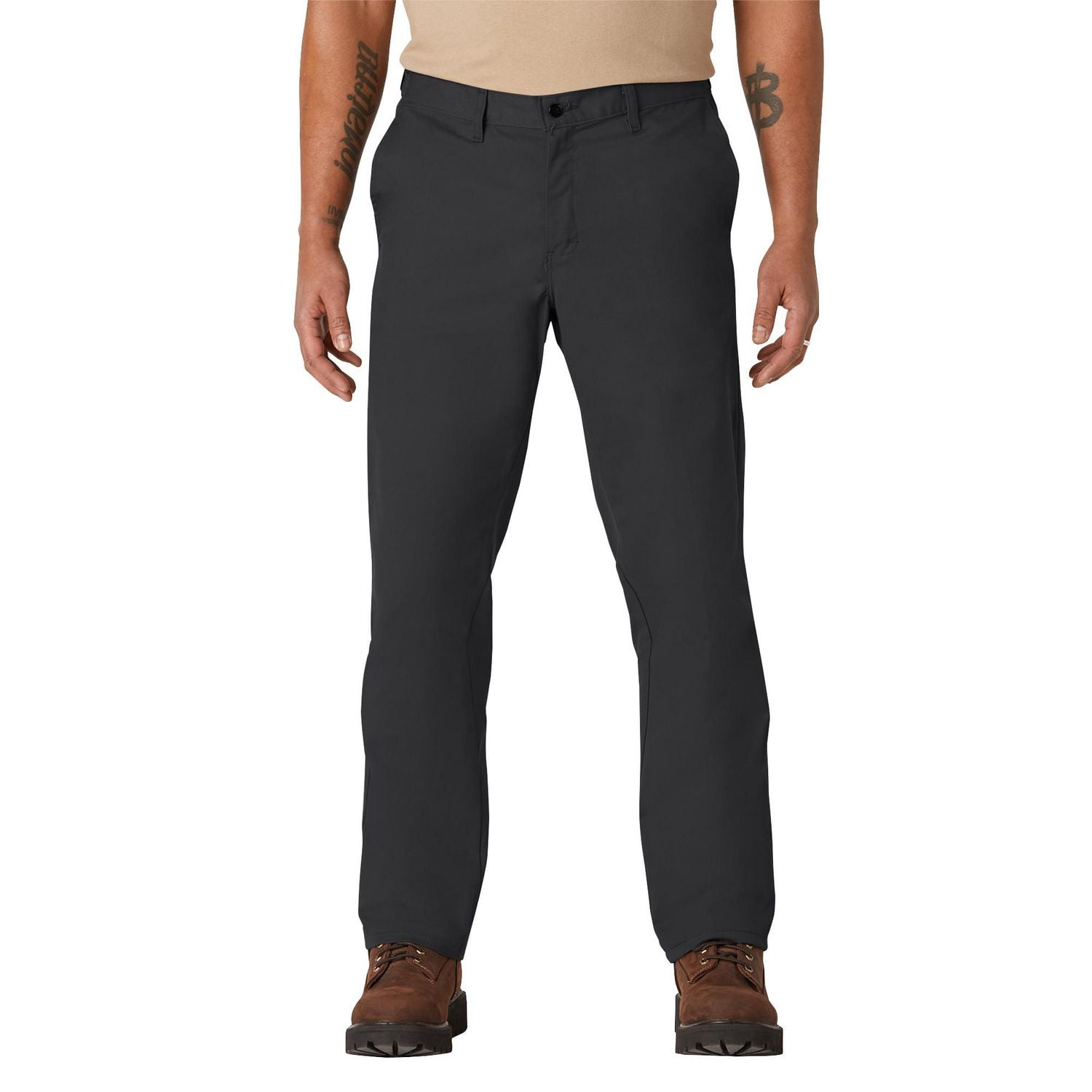 Genuine Dickies Men's Flat Front Comfort Waist Flex Pant