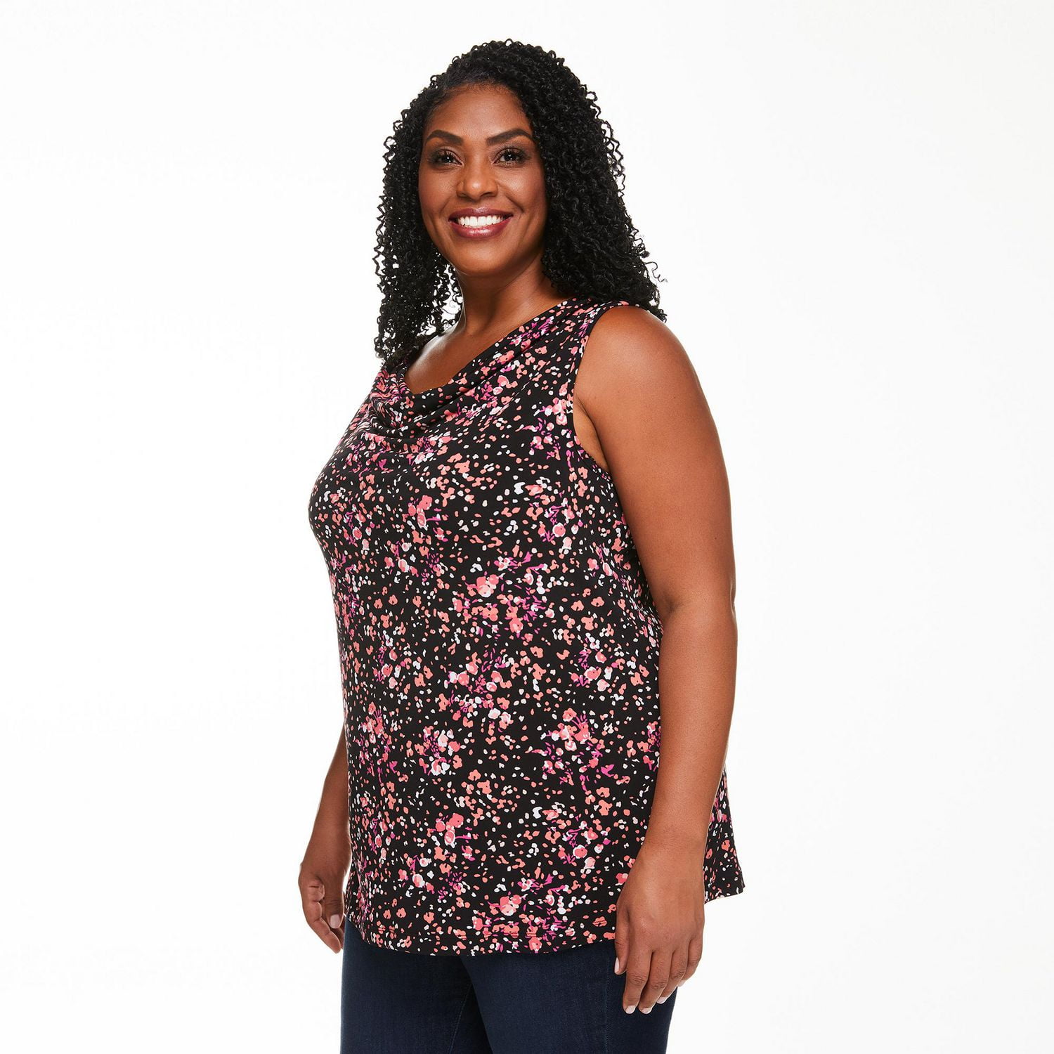 Penmans Plus Women's Sleeveless Cowl Neckline Top