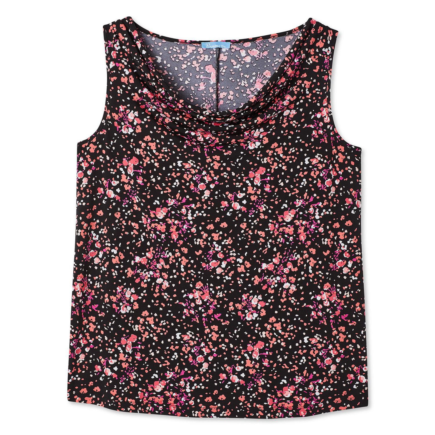 Penmans Plus Women's Sleeveless Cowl Neckline Top