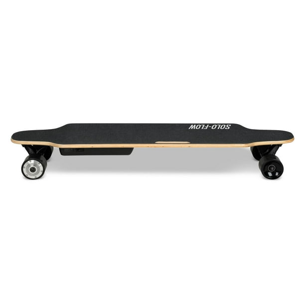 AsVIVA Longboard électrique LB1 I Longboard électrique avec télécommande I  Portée 25 km jusqu'à 35 km/h I Skateboard électrique pour inclinaison de