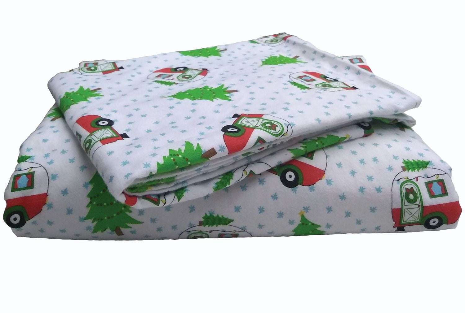 Holiday time 3 Pieces Flannel Sheet Set Walmart