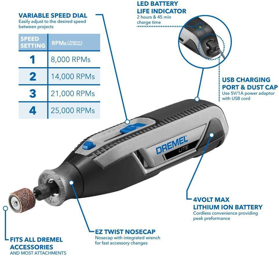 Dremel lithium 2024 battery