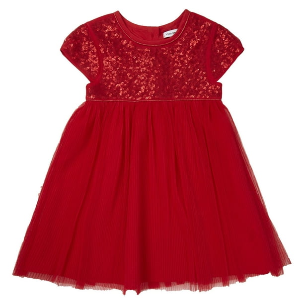 George Toddler Girls' British Design Red Occasion Dress