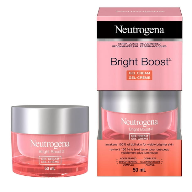 Neutrogena Bright Boost Gel Cream, Brightening Face Moisturizer with ...