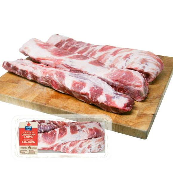 Maple Leaf Sweet & Sour Fresh Pork Side Ribs, 3 pork ribs, 1.30 - 1.90 KG