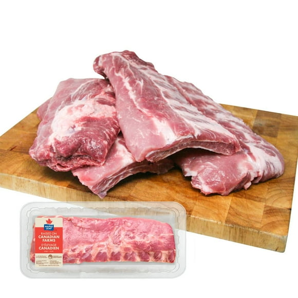 Maple Leaf Fresh Pork Back Ribs, 1 Pack, 0.75 - 1.50 KG
