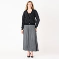 thumbnail image 2 of DV L/S Embellished trim V-neck cardigan, 2 of 6