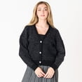 thumbnail image 4 of DV L/S Embellished trim V-neck cardigan, 4 of 6