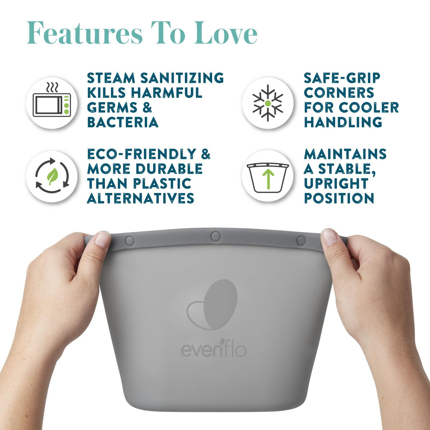 Evenflo Feeding Silicone Steam Sanitizing Bag