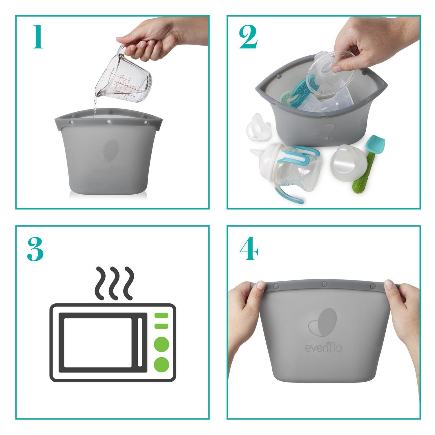 Evenflo Feeding Silicone Steam Sanitizing Bag