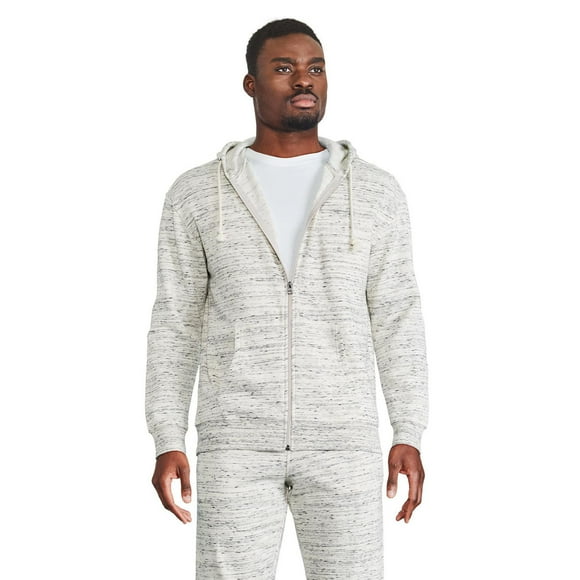 Haut à capuchon zippé sur la longueur George pour hommes Tailles&nbsp;P-2XL