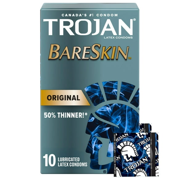 Trojan BareSkin Lubricated Condoms, Super Thin & Sensitive