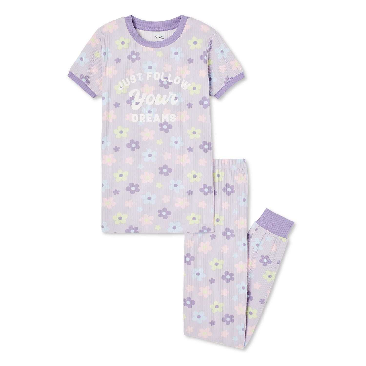George Girls' Pajama 2-Piece Set