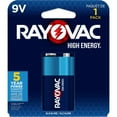thumbnail image 1 of Piles alcalines 9V Rayovac haut Energy, 1 of 6