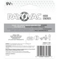 thumbnail image 2 of Piles alcalines 9V Rayovac haut Energy, 2 of 6