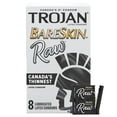 thumbnail image 1 of Trojan BareSkin Raw Lubricated Latex Thin Condoms, 8 Count, 1 of 7