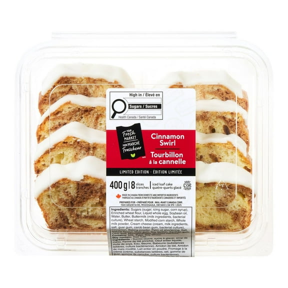 Your Fresh Market Cinnamon Swirl Iced Loaf Cake