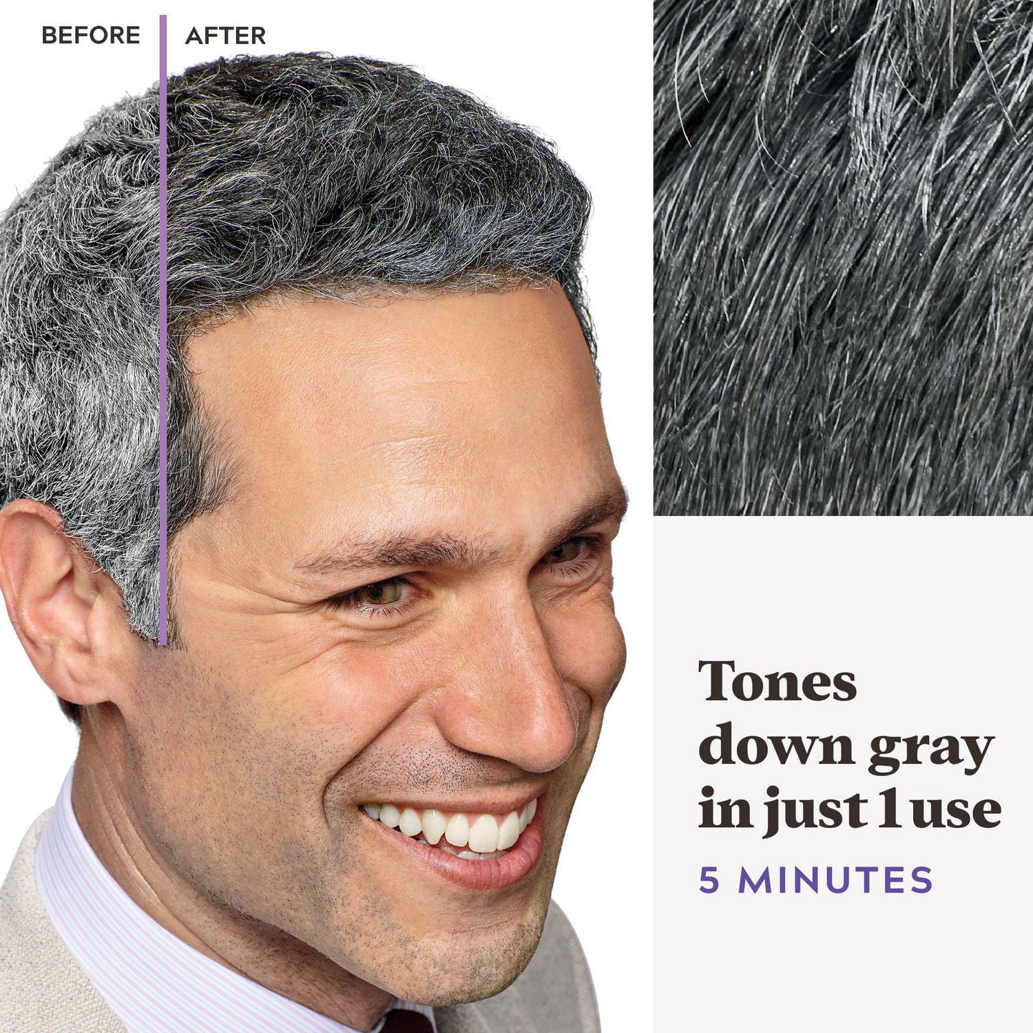 Just For Men Touch of Grey Black T-55, 1 Piece