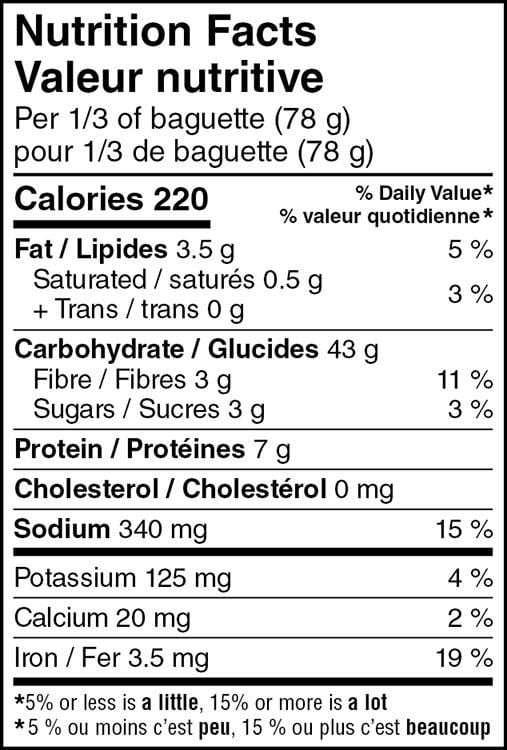 Your Fresh Market French-Style Wheat Baguette, 235 g
