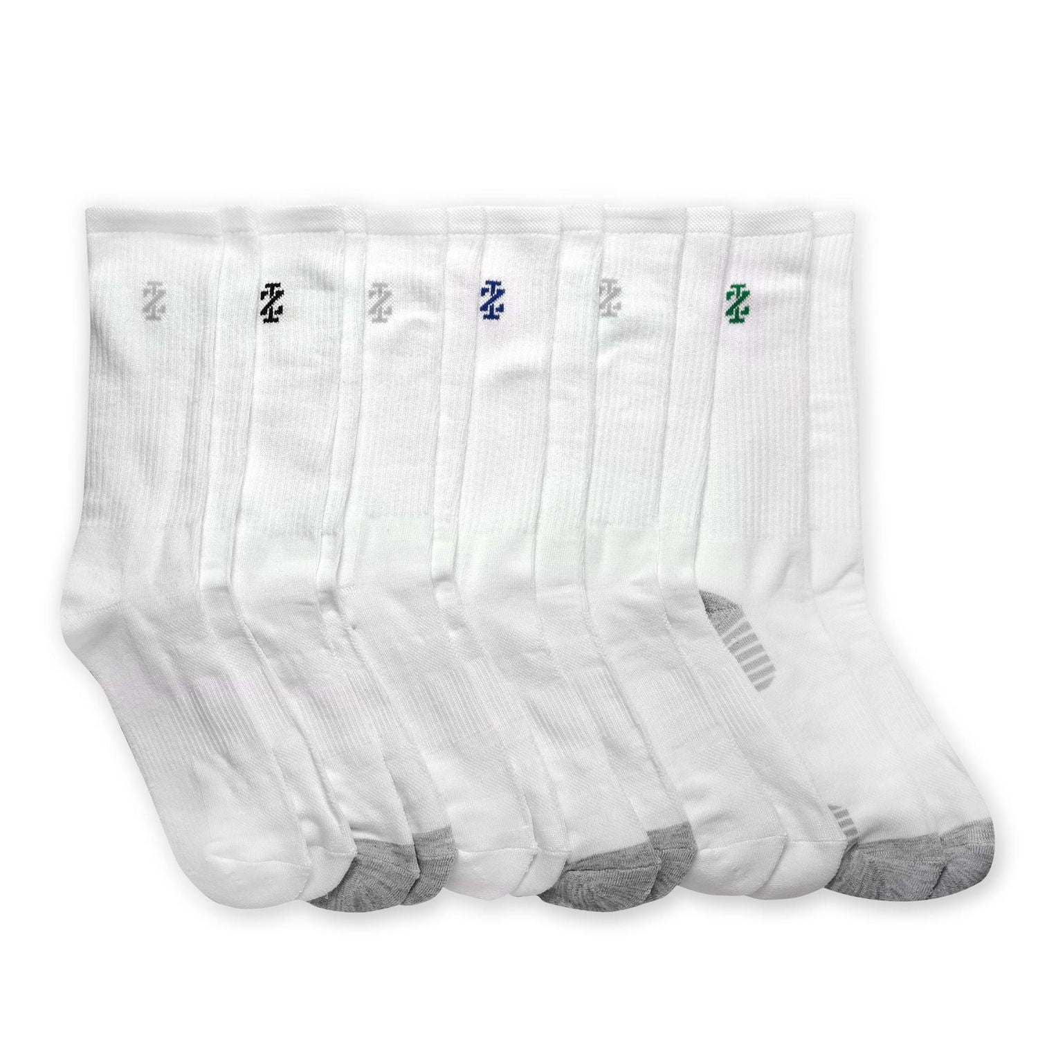 Ensemble de 6 chaussettes mi- mollet Izod pour hommes Pointures 6-12.5