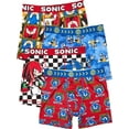 thumbnail image 1 of Ensemble De 4 Caleçons Boxers Sonic Le Hérisson Pour Garçons, 1 of 7