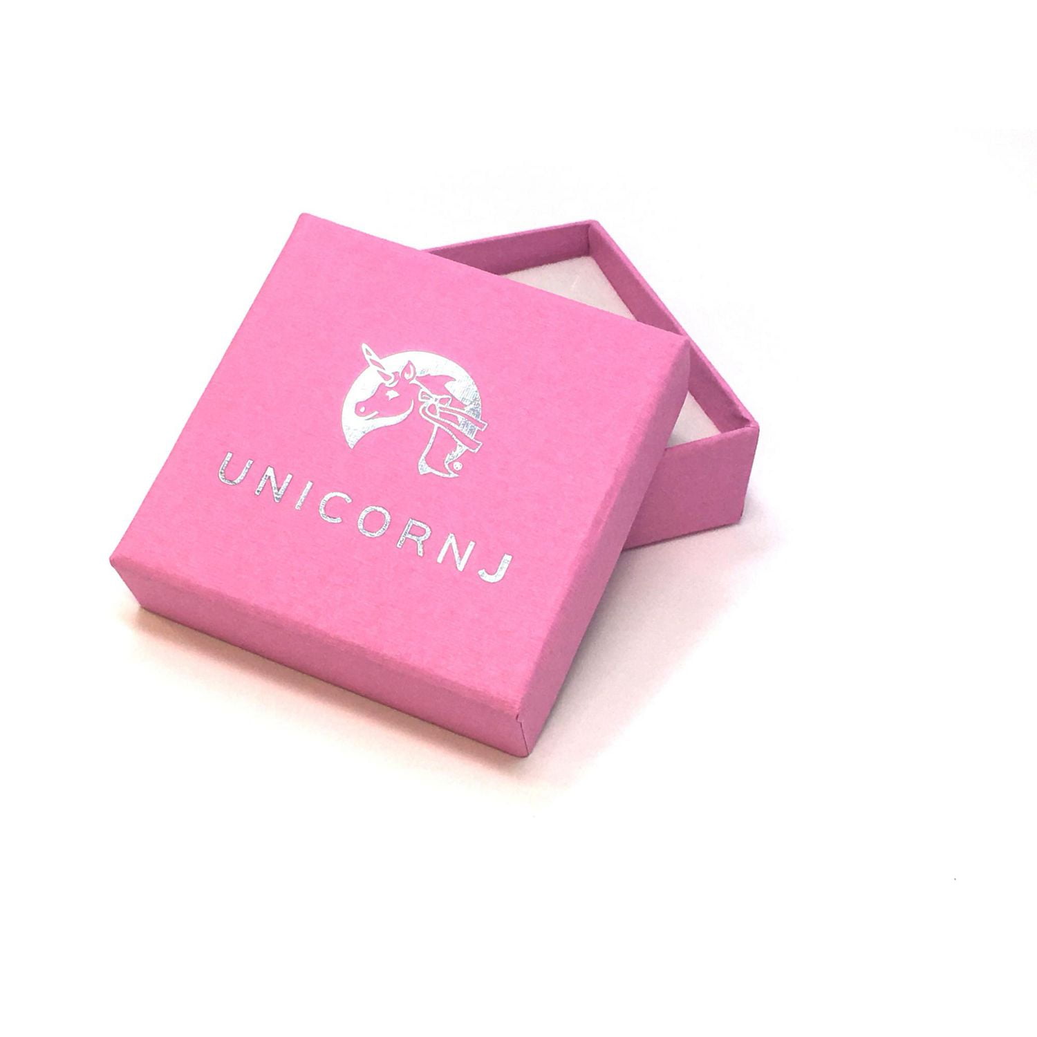 Unicornj Boucles d'oreilles à levier pour enfants en argent sterling 925 violet foncé CZ Halo juin mois de naissance 4 mm Italie