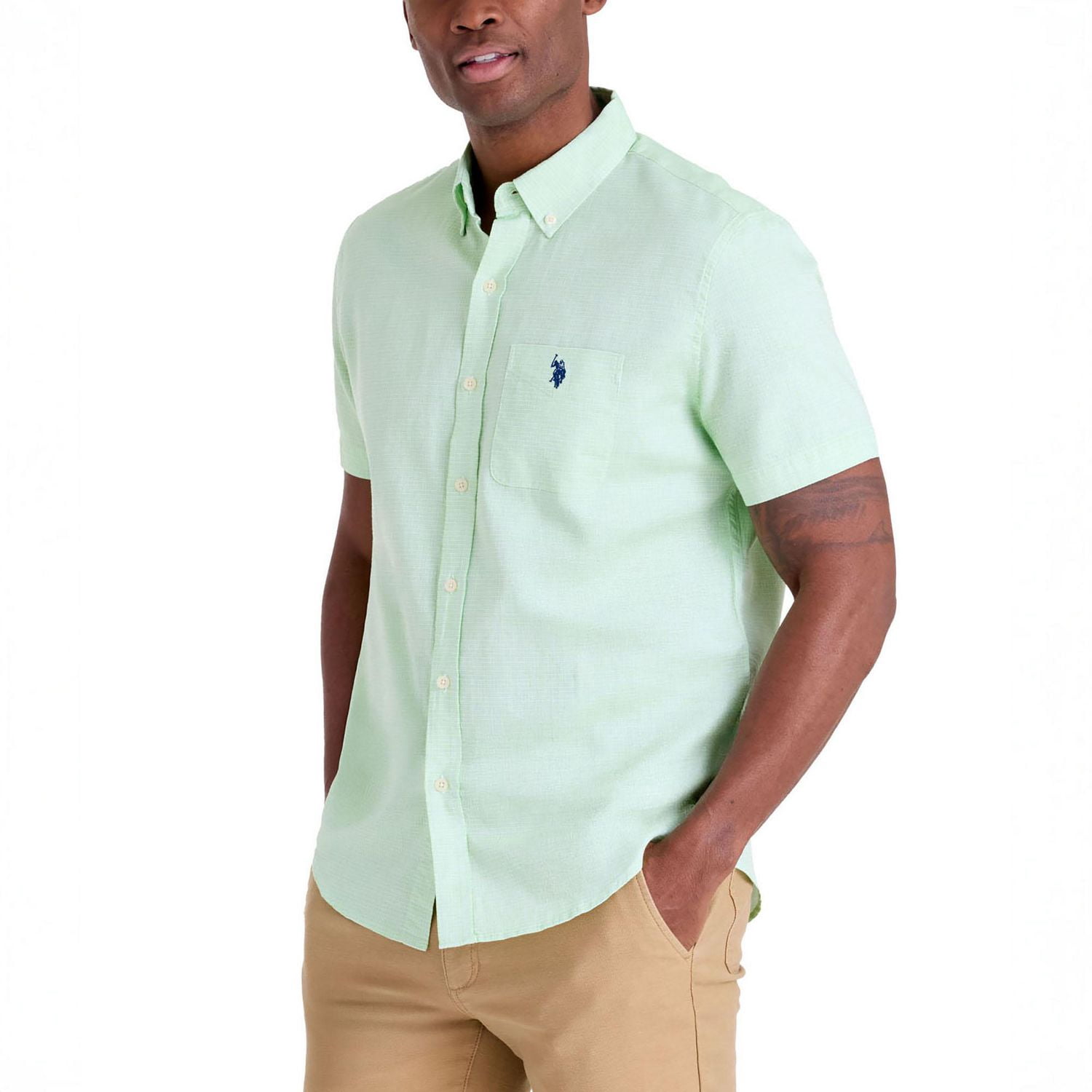 U.S. Polo Assn. Men's Short Sleeve Button Down Shirt