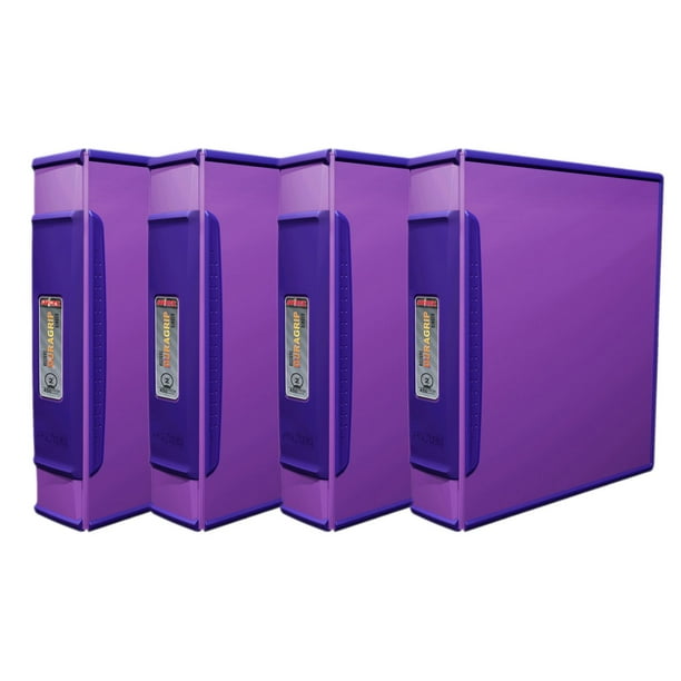 Storex Duratech Cartables de Présentation à Couverture rigide/ 2"-po/Violet (4 unités /paquet)